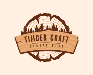 Wood - Forest Wood Plank logo design