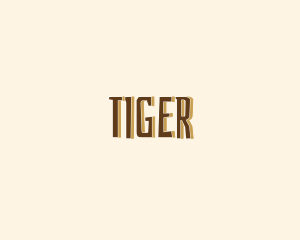 Traveler - Brown Safari Text logo design