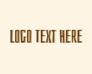 Text - Brown Safari Text logo design