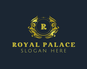 Floral Royal Shield logo design