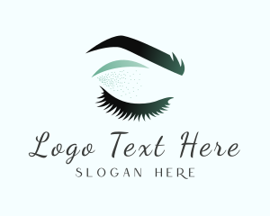 Eyelashes - Eyeliner Cosmetics Makeup logo design