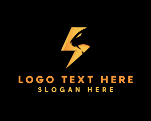 Voltage - Lightning Bolt Panther logo design