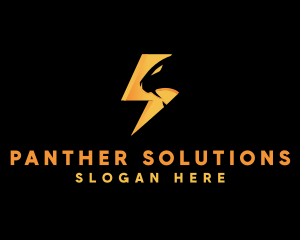  Lightning Bolt Panther logo design