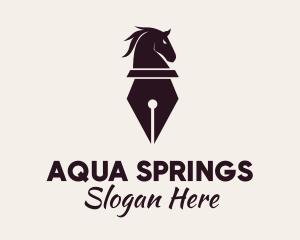 Fountain - Horse Pen Writer logo design