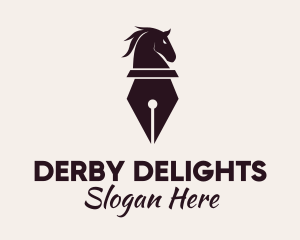 Derby - Horse Pen Writer logo design