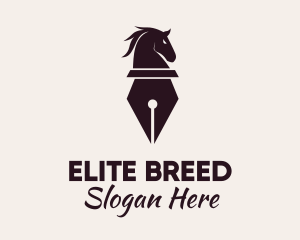 Horse Pen Writer logo design