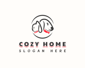 Domesticated - Cat Dog Pet logo design