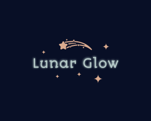 Moonlight - Shooting Star Glow Company logo design