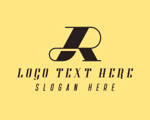 Upscale - Artisanal Brand Letter R logo design