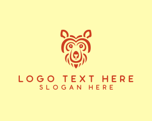 Wild - Grizzly Bear Animal logo design