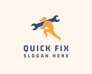 Wrench Fix Handyman logo design