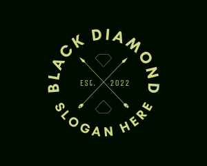 Cross Arrow Diamond Hipster logo design