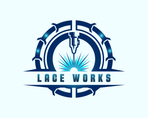 Laser Fabrication Machinist logo design