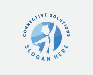 Associate - Corporate Employee People logo design