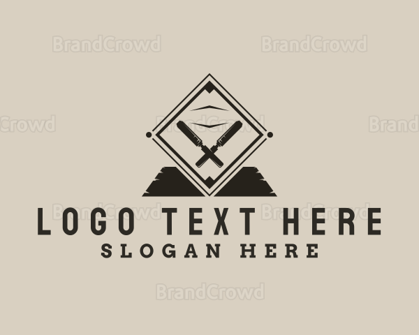 Wood Chisel Woodwork Logo