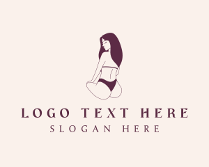 Lingerie - Woman Bikini Womenswear logo design