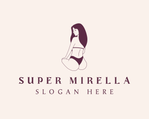 Woman Bikini Womenswear Logo