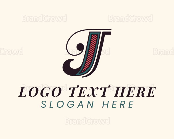 Script Letter J Agency Logo