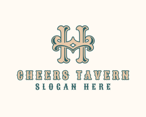 Pub - Western Bar Pub logo design