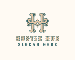 Western Bar Pub logo design