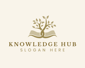 Book Tree Knowledge logo design