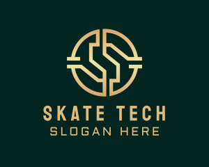 Tech Crypto Letter S logo design