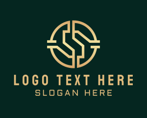 Agency - Tech Crypto Letter S logo design