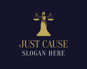 Justice - Woman Justice Scale logo design