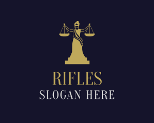 Legal Advice - Woman Justice Scale logo design