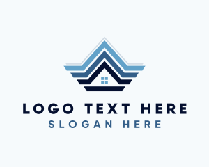 Town House - House Roofing Repair logo design