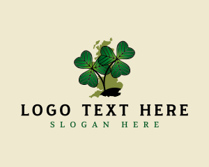 United Kingdom Shamrock Plant Logo