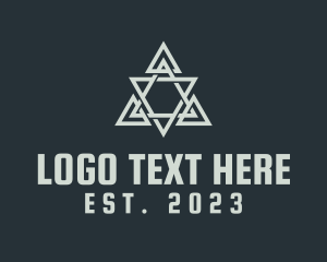 Programmer - Geometric Pyramid Agency logo design