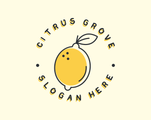 Citrus Lemon Badge logo design