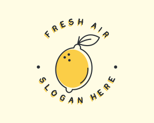 Citrus Lemon Badge logo design