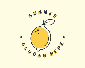 Citrus Lemon Badge logo design