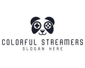 Panda Game Streamer  logo design