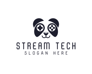 Streamer - Panda Game Streamer logo design