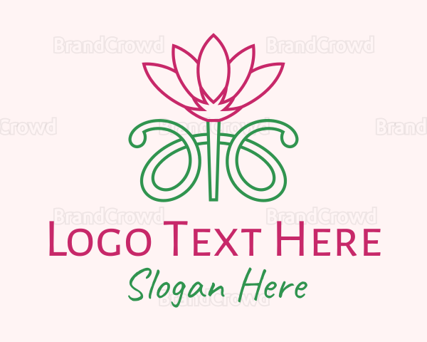 Lotus Flower Garden Logo