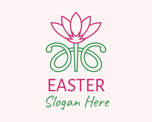 Bloom - Lotus Flower Garden logo design