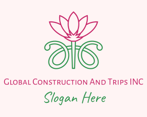 Flower - Lotus Flower Garden logo design