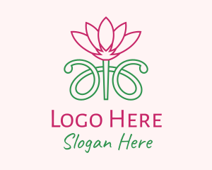 Lotus - Lotus Flower Garden logo design