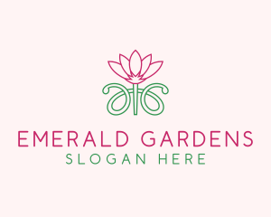 Lotus Flower Garden  logo design