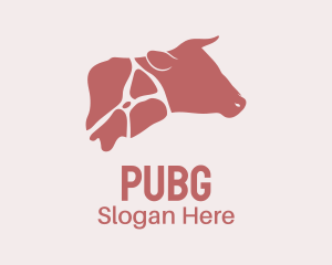 Butcher Beef Meat Cuts logo design