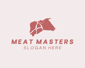 Butcher Beef Meat logo design