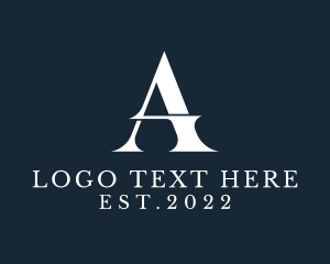 Typography - Premium Serif Letter A logo design
