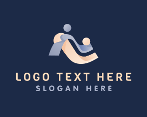 Simple - People Embrace Charity logo design
