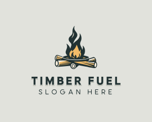 Bonfire Outdoor Camping logo design