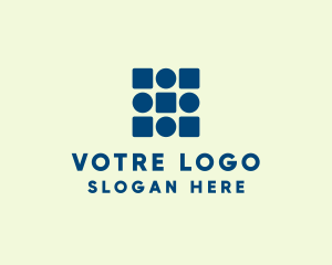 Tech - Modern Circle And Square logo design