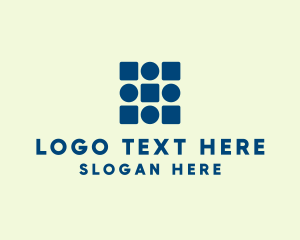 Geometric Shapes - Modern Circle And Square logo design