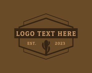 Western - Western Rodeo Cactus logo design